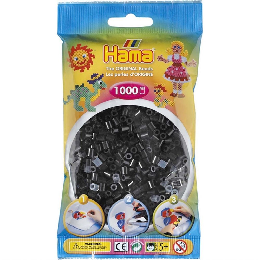 Hama Midi Beads 1000 pcs Black