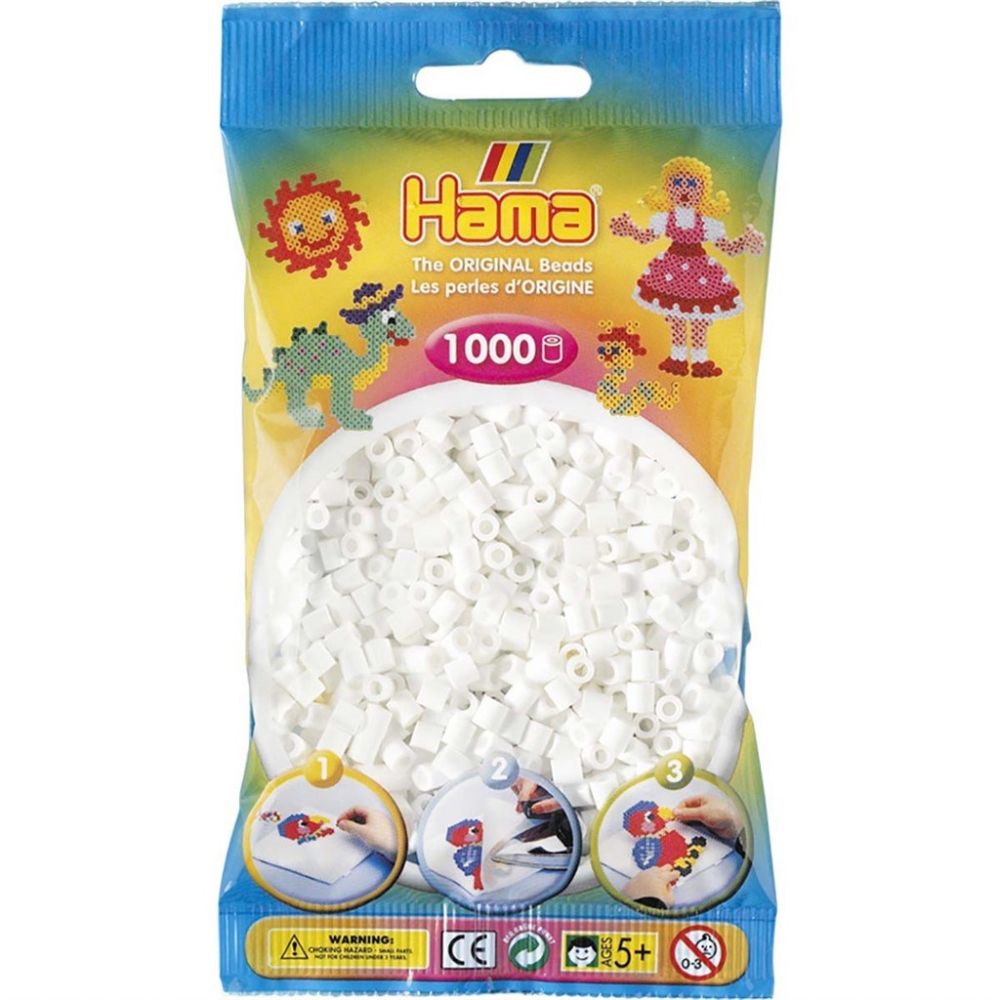 Hama Midi Beads 1000 pcs White