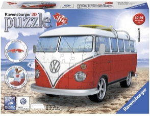 Puslespill 3D Volkswagen Folkevognsbuss 162p