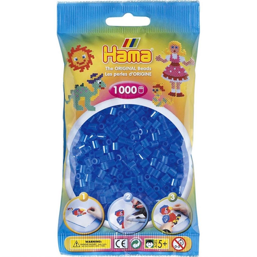 Hama Midi Beads 1000 pcs Tr blue