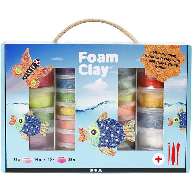 Foam Clay i gaveeske (blå)