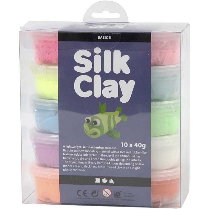 Silk Clay 10x40g basic 2