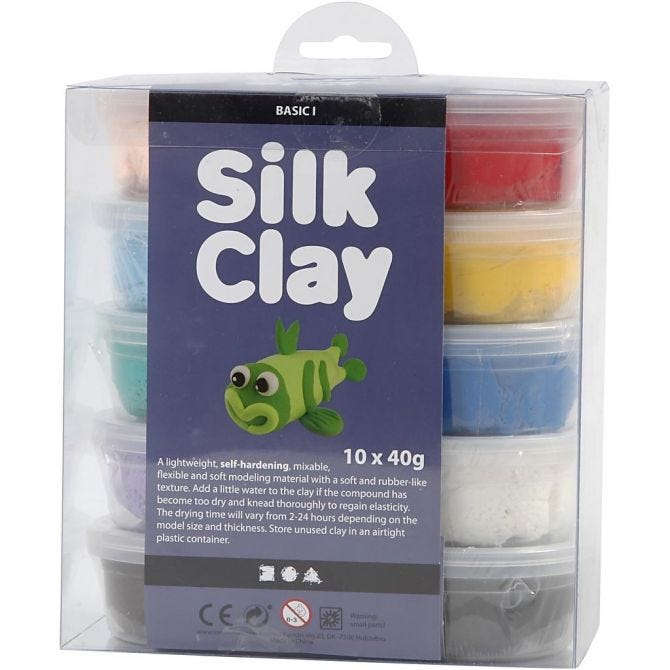 Silk Clay 10x40g basic 1