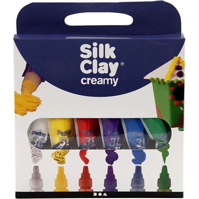 Silk Clay Creamy 6x35ml basisfarger