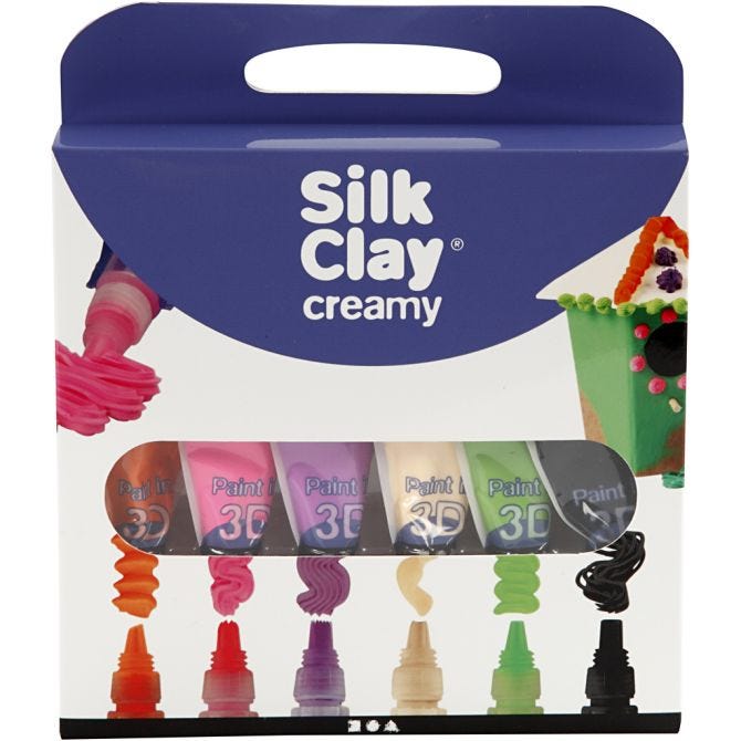 Silk Clay Creamy 6x35ml pastell farger