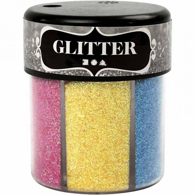 Glitter 6x13g ass farger