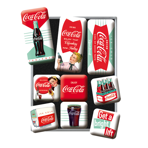 Coca-Cola Diner Magnetsett 9stk