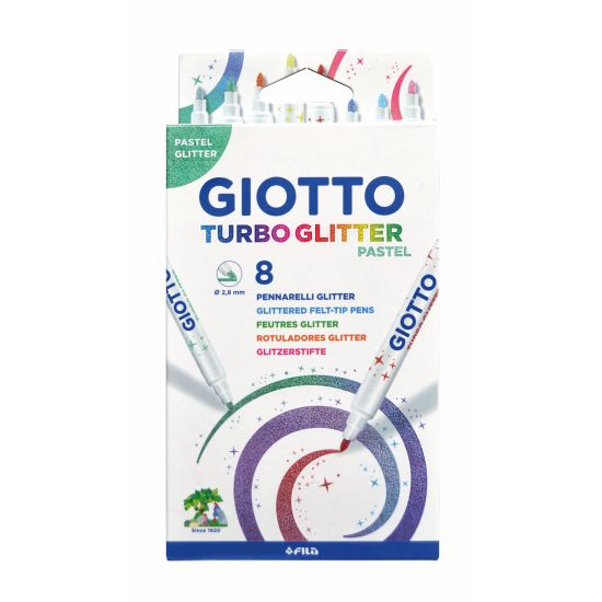 Giotto turbo glitter tusj pastel