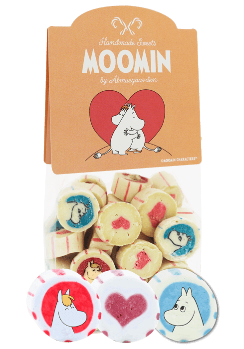 Moomin - Love drops jordbær/kirsebær/blåbær 130g