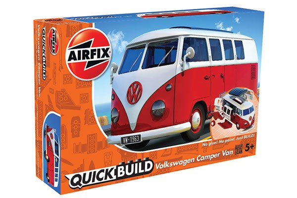 Quick Build Volkswagen Camper Van - Red