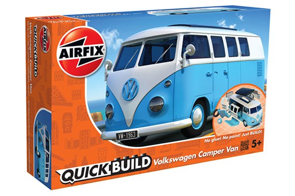 Quick Build Volkswagen Camper Van - Blue 