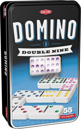 D9 Domino i tinnboks