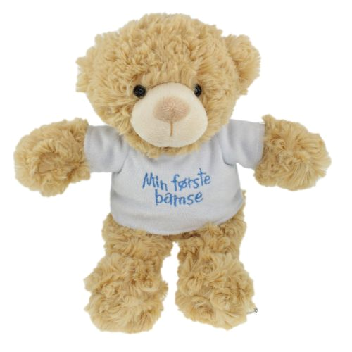 Tinka baby Bamse 25cm blå t-skjorte min første bam