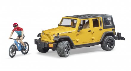 Bruder Jeep Wrangler figur og sykkel