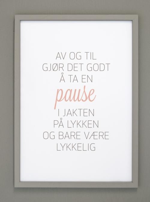 Bilde m/grå ramme A2 Av og til gjør det godt.....