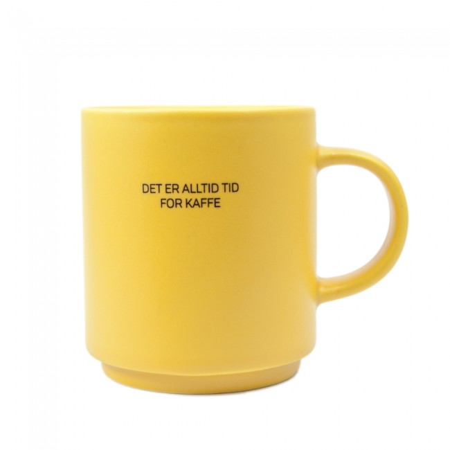 Kopp Lea - Det er alltid tid for kaffe (gul)