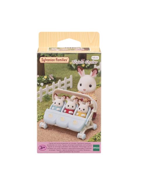 Sylvanian Triplets Stroller