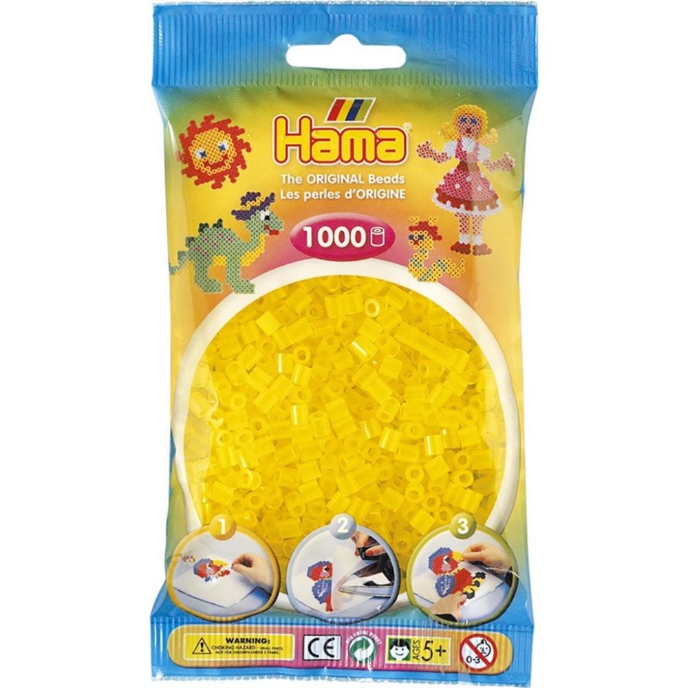 Hama Midi Beads 1000 pcs Tr yellow