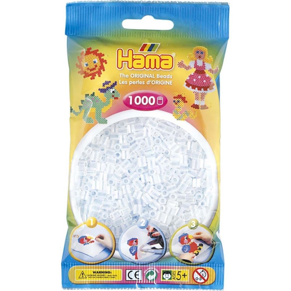 Hama Midi Beads 1000 pcs Clear