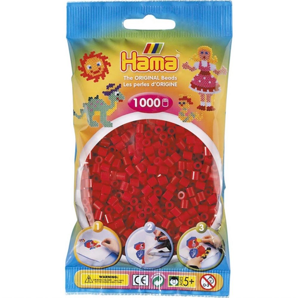Hama Midi Beads 1000 pcs Dark red
