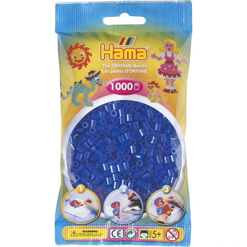 Hama Midi Beads 1000 pcs Neon blue