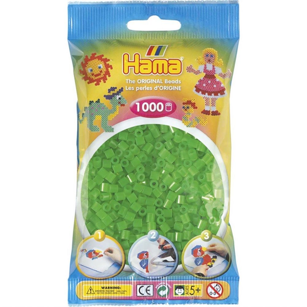 Hama Midi Beads 1000 pcs Neon green