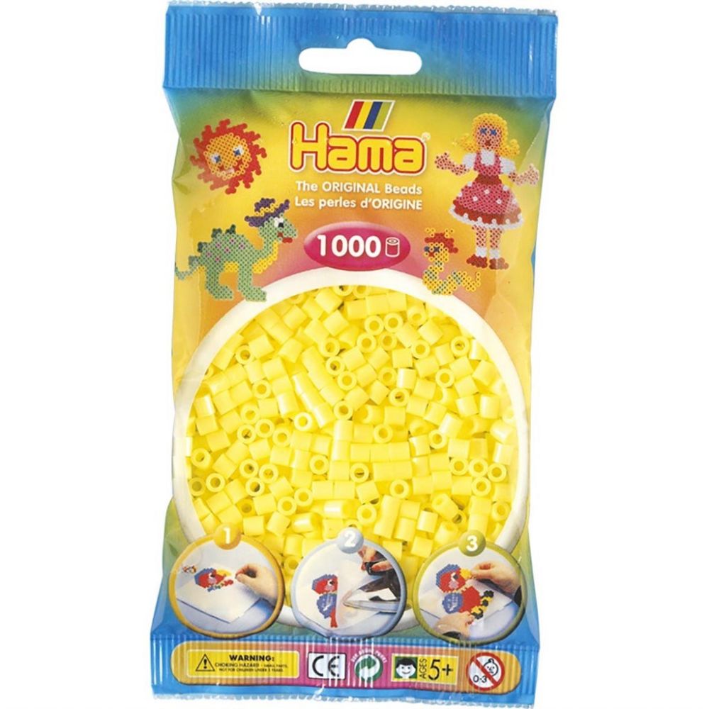 Hama Midi Beads 1000 pcs Pastel yellow
