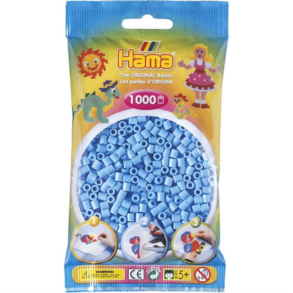 Hama Midi Beads 1000 pcs Pastel blue