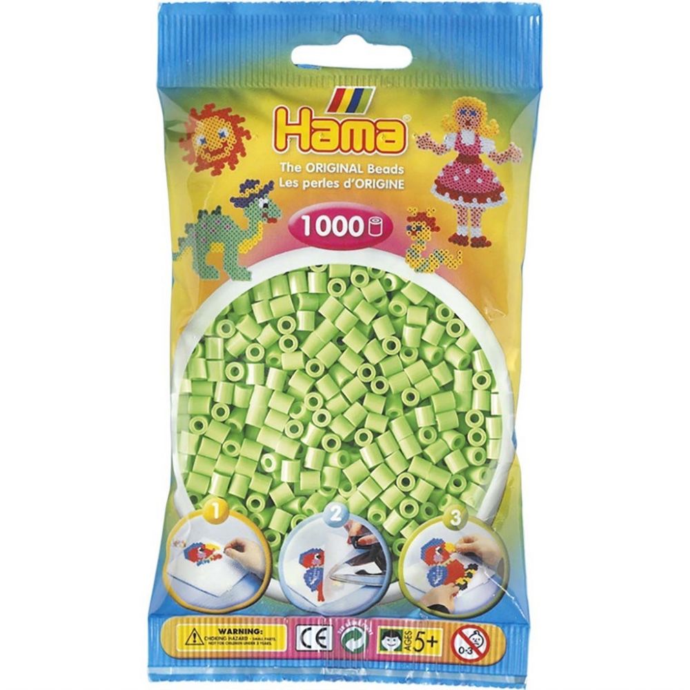 Hama Midi Beads 1000 pcs Pastel green