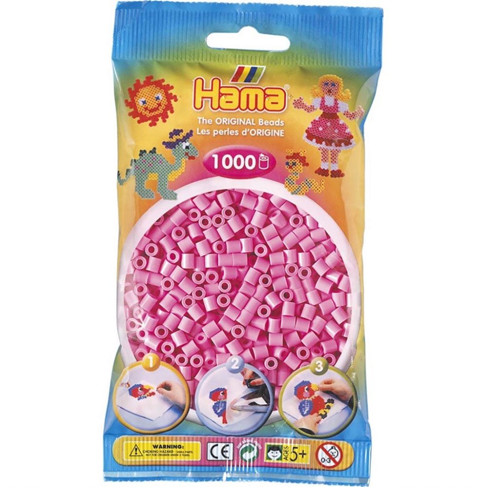 Hama Midi Beads 1000 pcs Pastel pink