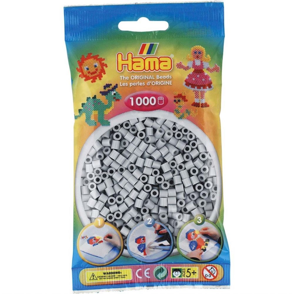 Hama Midi Beads 1000 pcs Light grey
