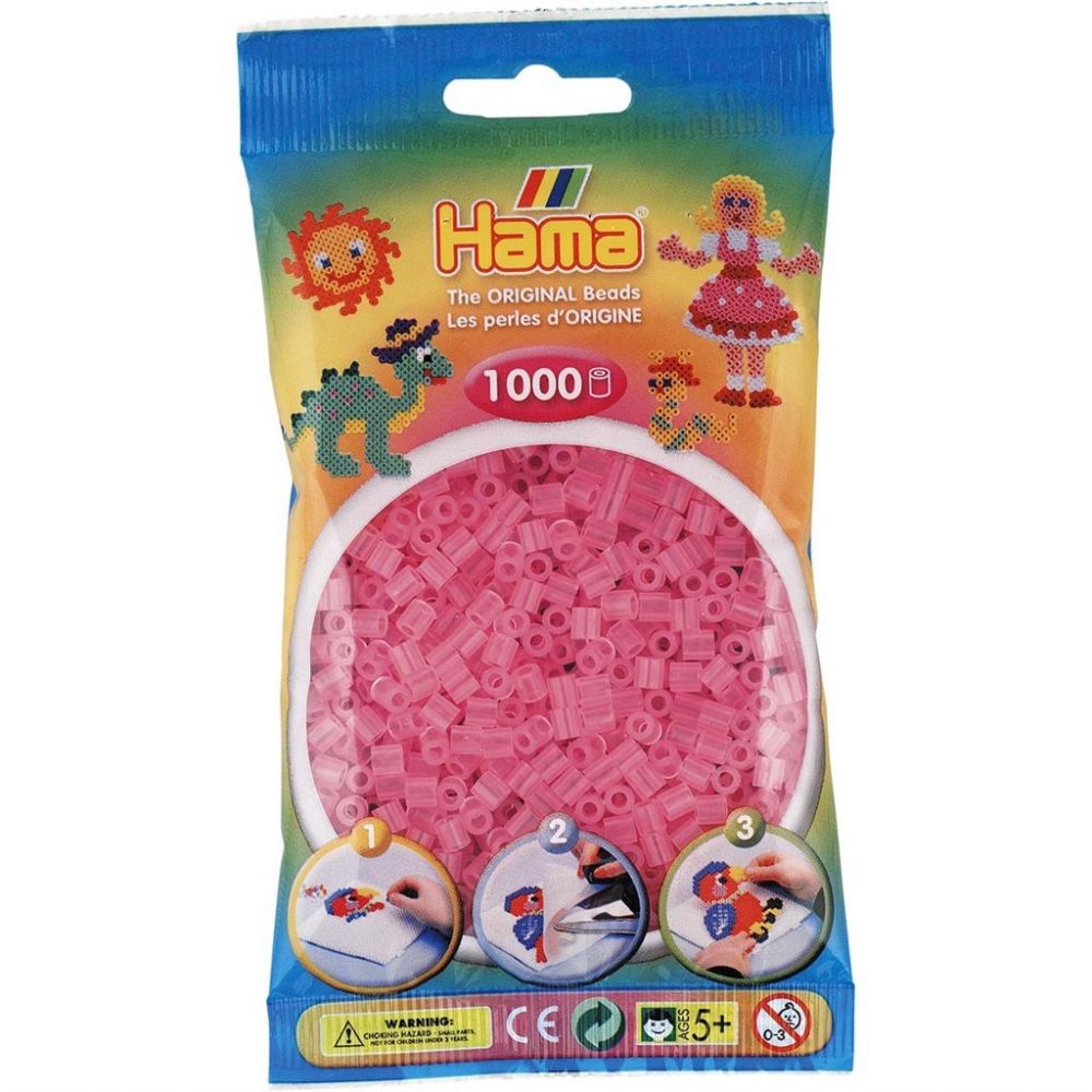 Hama Midi Beads 1000 pcs Tr pink