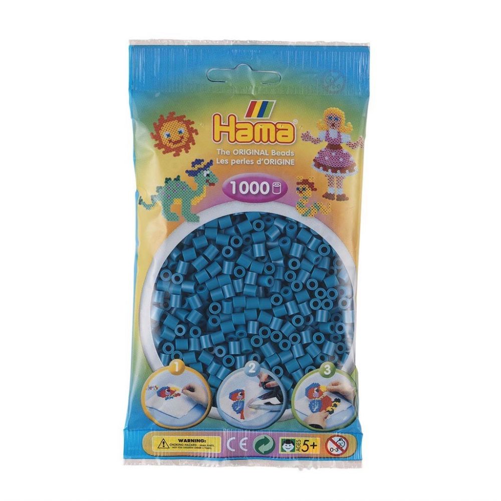 Hama Midi beads 1000 pcs. Petrol Blue