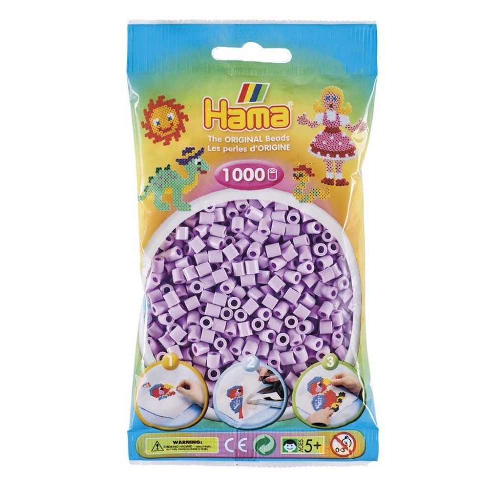 Hama Midi beads 1000 pcs. Pastel Lilac