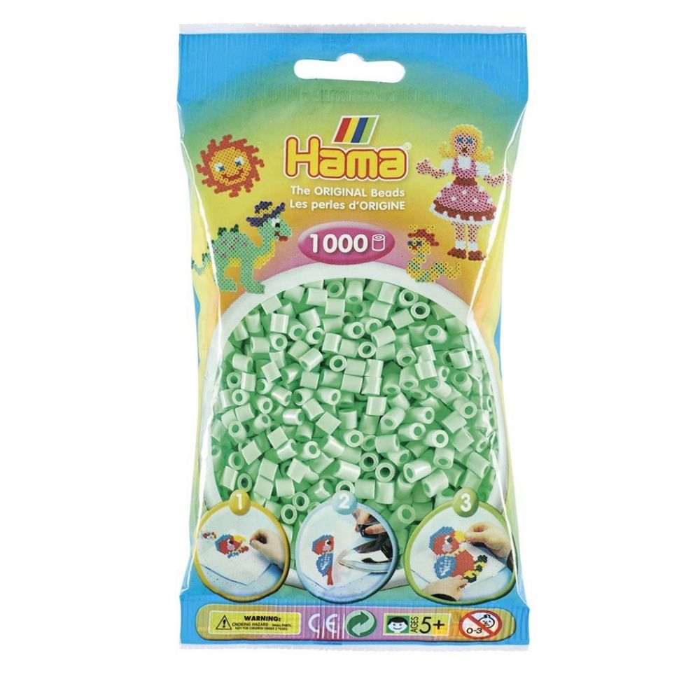 Hama Midi beads 1000 pcs. Pastel Mint