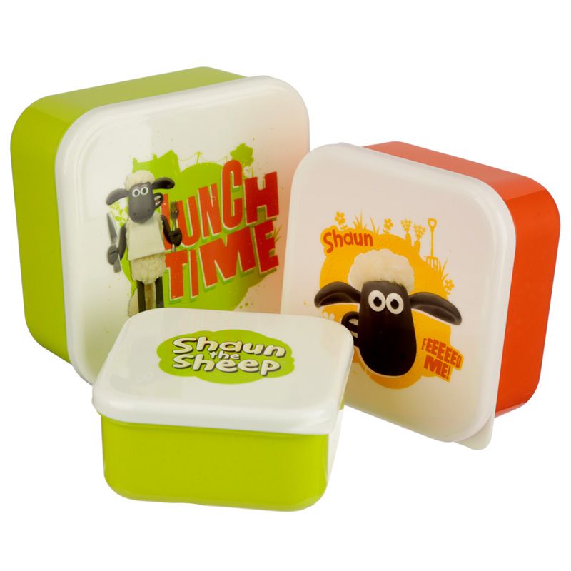 Shaun the Sheep - 3-Pack Lunchlådor