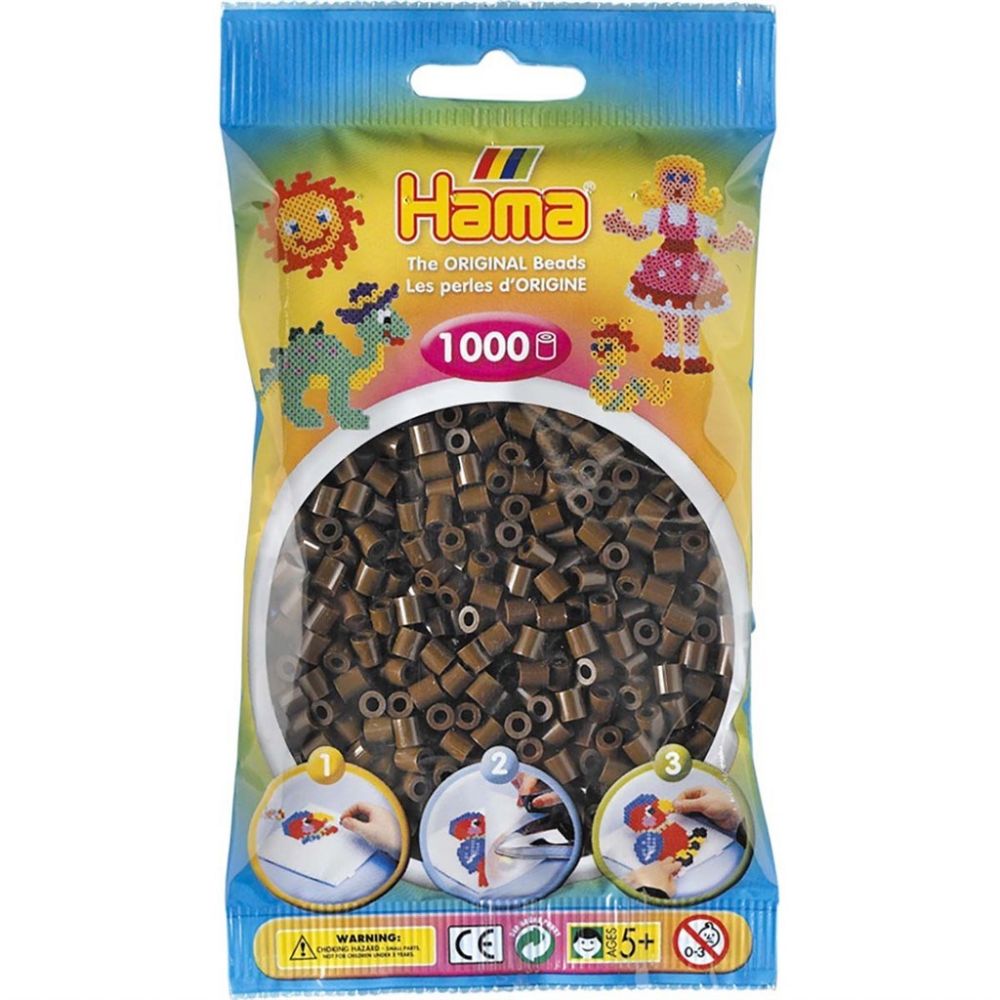 Hama Midi Beads 1000 pcs Brown