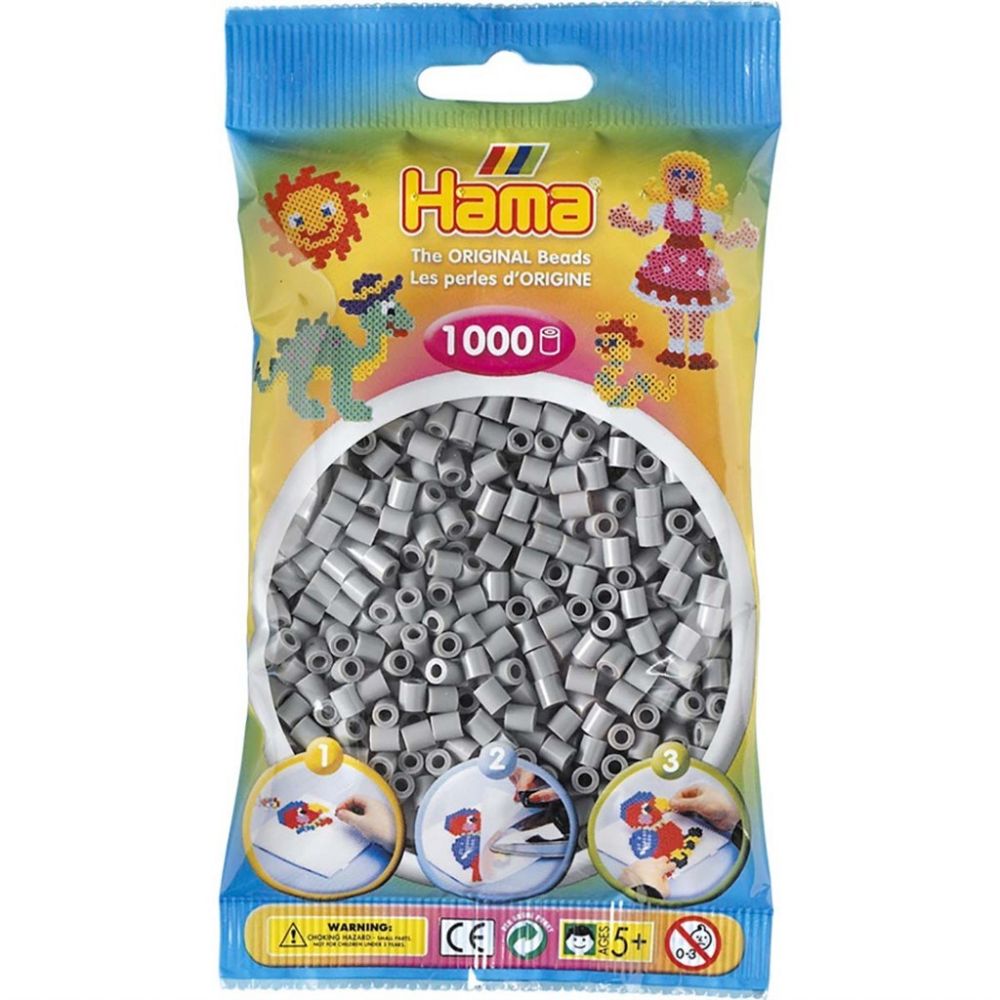 Hama Midi Beads 1000 pcs Grey